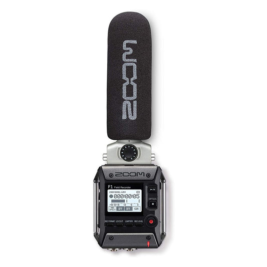 Zoom F1-SP On-Camera Microphone and Recorder, Audio for Video Recorder, Records to SD Card, Outputs to Camera, Battery Powered, Includes Shotgun Microphone