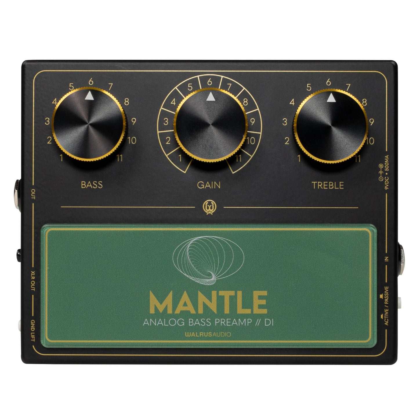 Walrus Audio Mantle Bass Pre-Amp/DI, Black