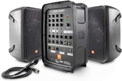 JBL Professional EON208P Portable All-in-One 2-way PA System with 8-Channel Mixer and Bluetooth