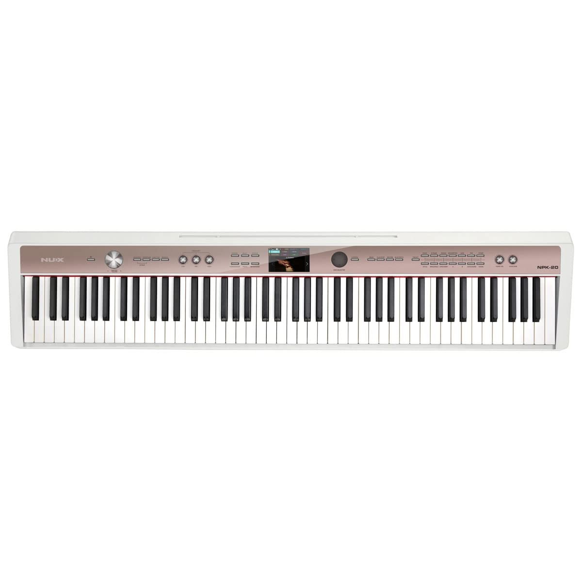 NUX NPK-20 Portable Digital Piano, 271 Sounds, 88-Key Triple-Sensor Scaled Hammer-Action Keyboard, 5 Levels Touch Sensitivity