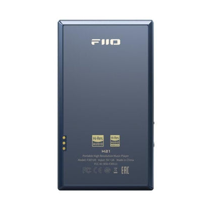 FiiO M21 Android 13 Portable Music Player MP3 Walkman Snapdragon 680 4* CS43198 DAC Chips Hi-Res Audio DSD Bluetooth LDAC (Blue-Black)