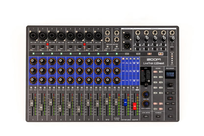 Zoom LiveTrak L12next Digital Mixer & Multitrack Recorder for Musicians, 12-Channels, 32-Bit Float Master, 14-Track Recording at 96 kHz, Effects, Audio Interface, Scenes, and Personal Monitoring