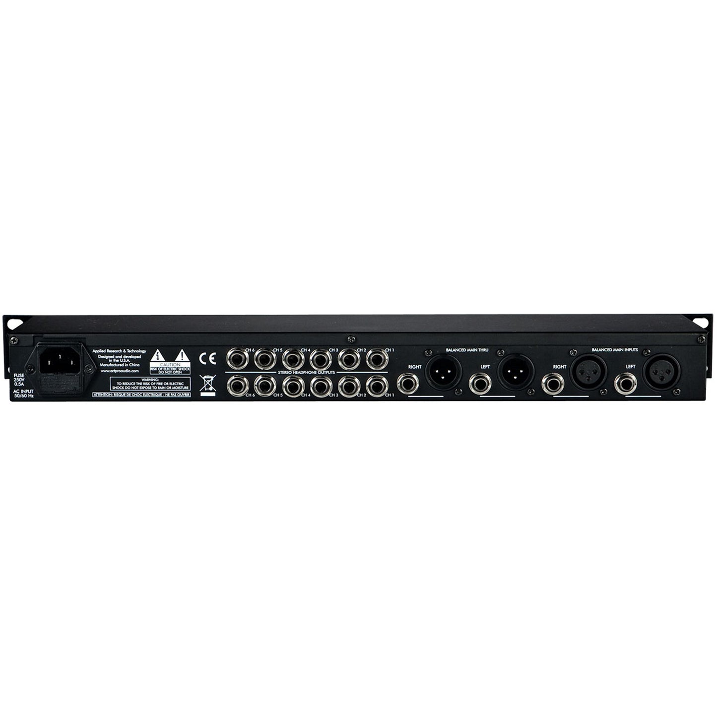 Art HeadAmp6 Rackmount 6-Channel Stereo Headphone Amplifier