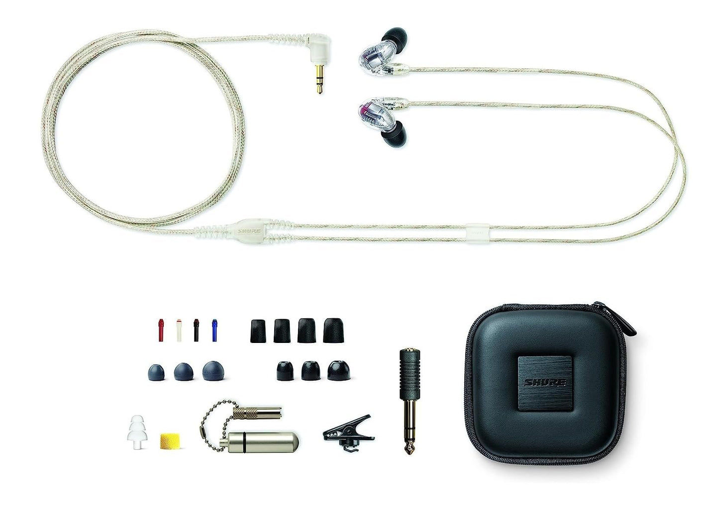 Shure SE846 Pro Gen 2 Wired Earbuds with Secure Fit, Hi-Def 4 Drivers, Upgraded Sound Filters, Durable Quality - for Professional Sound