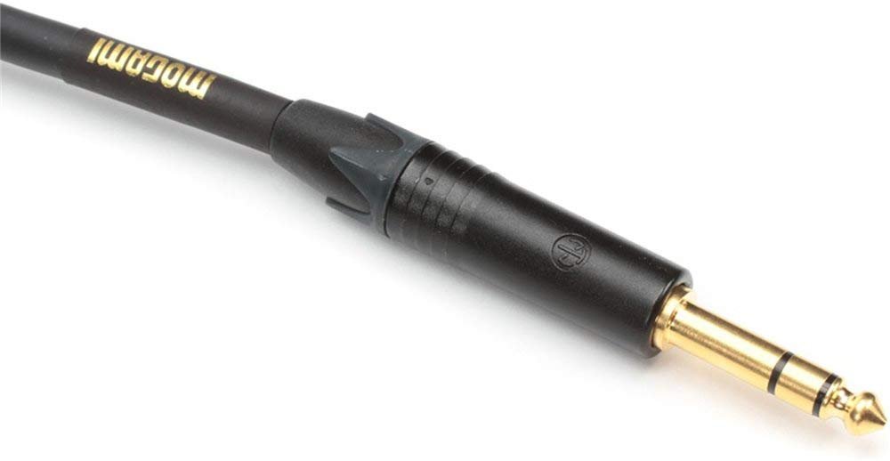 Mogami GOLD INSERT TS-12 Insert Cable, 1/4" Straight TRS Male Plug to Dual 1/4" Straight TS Male Plug Send/Receive Connectors, Gold Contacts, 12 Foot
