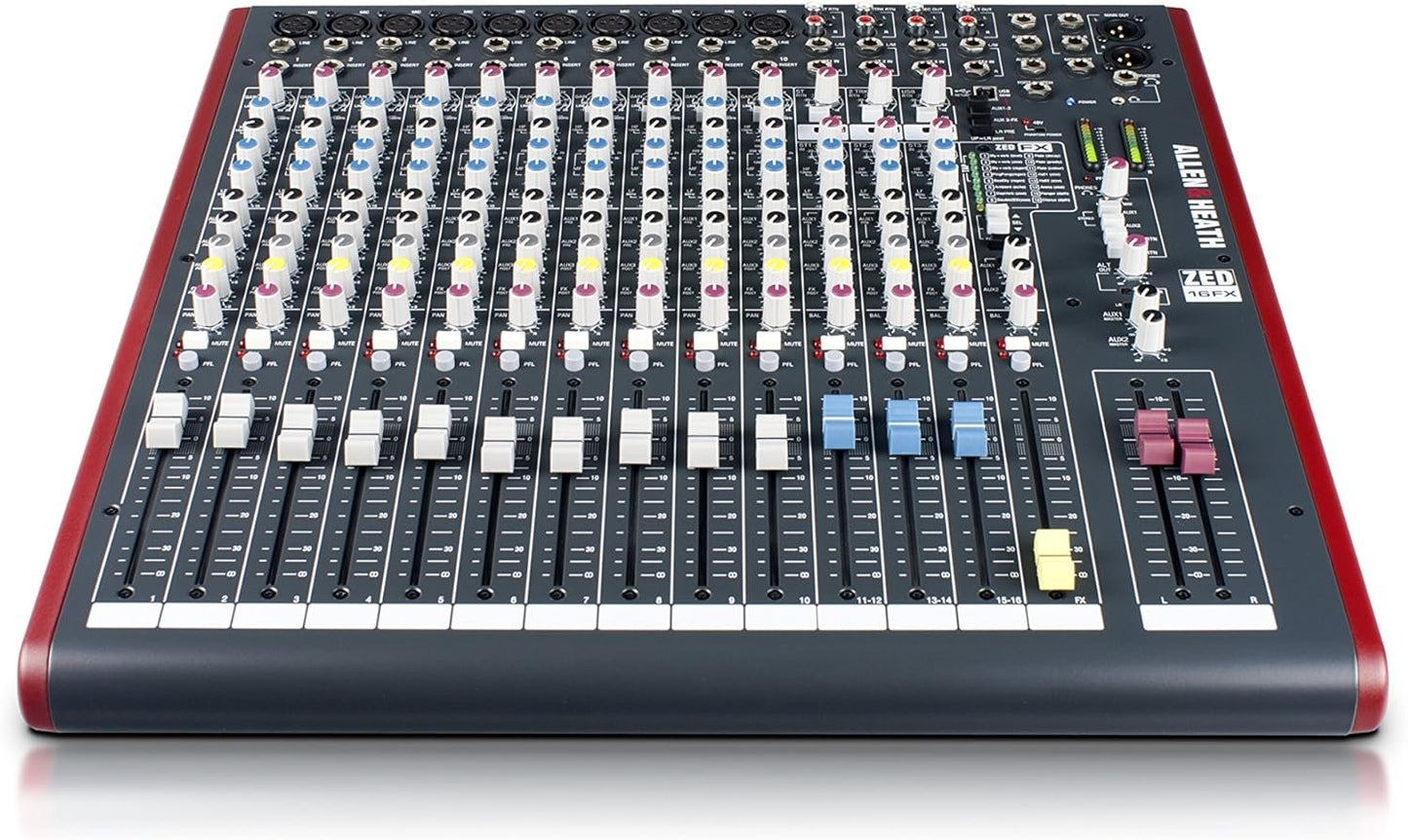Allen & Heath ZED-22FX - 22-Channel Touring Quality Mixer with Onboard FX and USB I/O (AH-ZED-22FX)