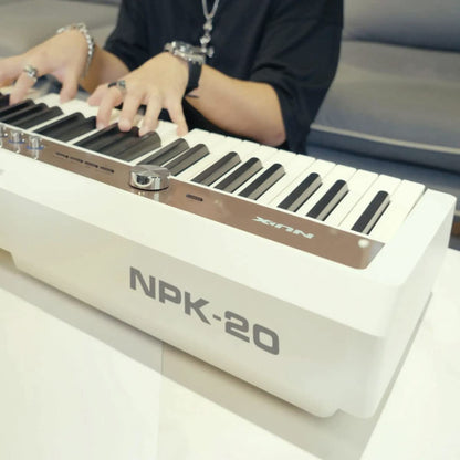 NUX NPK-20 Portable Digital Piano, 271 Sounds, 88-Key Triple-Sensor Scaled Hammer-Action Keyboard, 5 Levels Touch Sensitivity