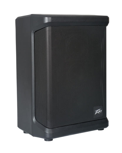 Peavey Solo® Battery Powered Portable PA and Busking Amp, 10-Hour Battery Life, Bluetooth, 4-Channels, Lightweight, Fast Rechargeable Battery, Guitar Input, Reverb Included