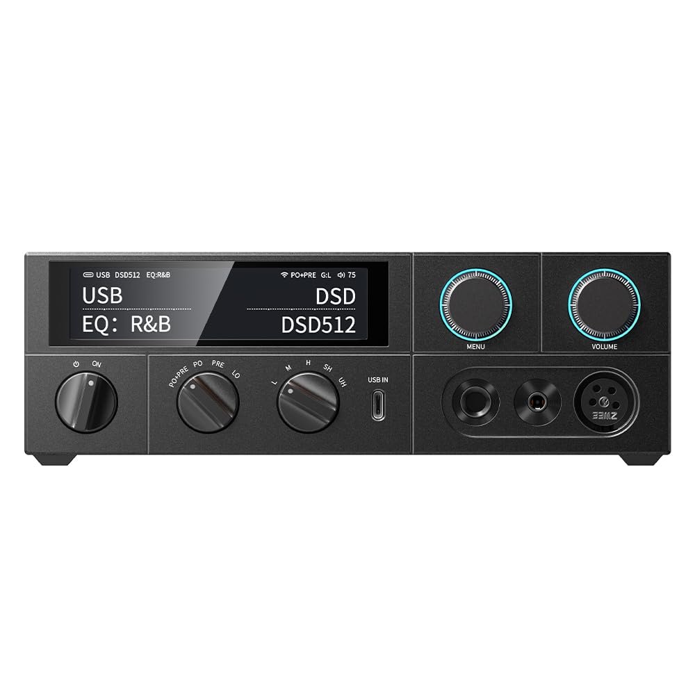 FiiO K15 Full Balance HiFi DAC and Headphone amp AK4497Sx2,Bluetooth 5.1 LDAC, Discrete Class AB Amplifier,USB Support DSD512 & PCM768kHz. Coaxial/Optical/XLR4 with Remote Control (Black)