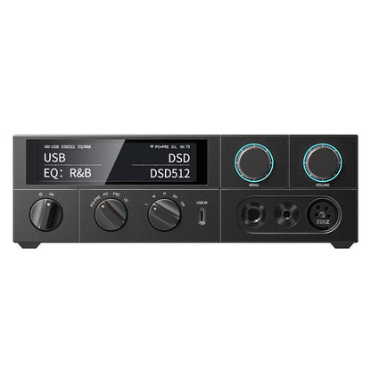 FiiO K15 Full Balance HiFi DAC and Headphone amp AK4497Sx2,Bluetooth 5.1 LDAC, Discrete Class AB Amplifier,USB Support DSD512 & PCM768kHz. Coaxial/Optical/XLR4 with Remote Control (Black)