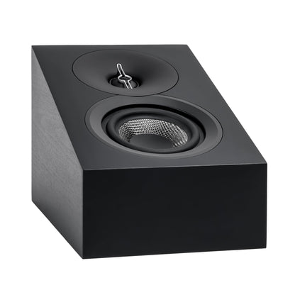 ELAC Debut 3.0 DA43-BK Atmos-Enabled On-Wall Speakers, Black Ash (Pair) - 1” Aluminum Dome Tweeter & 4” Aramid Fiber Woofer - 2-Way Bass Reflex - 48Hz to 38KHz Response