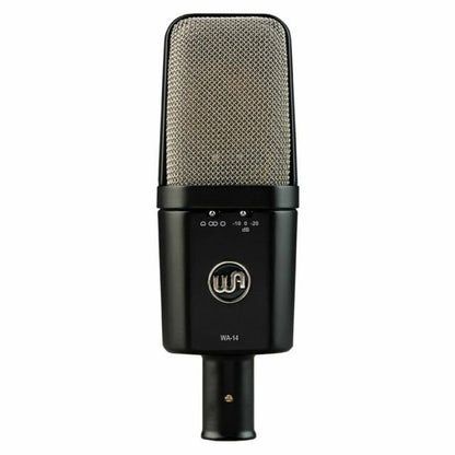 Warm Audio WA-14 Large Diaphragm Condenser Microphone, Black with silver grille