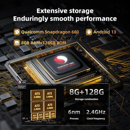 FiiO M33 R2R Portable HiFi Music Player, Snapdragon 680, 8GB RAM + 128GB Storage, True R2R DAC, XMOS XU316 USB Audio, 1100mW Balanced Output, AUTO EQ, 5.5” Full HD Display