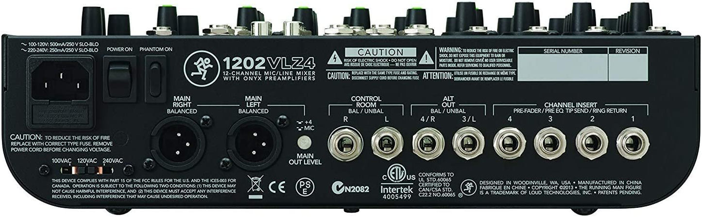 Mackie 1402VLZ4, 14-channel Compact Mixer with High Quality Onyx Preamps