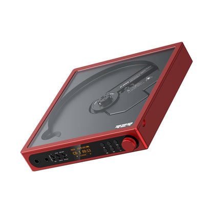 FiiO DM15 Portable Stereo CD Player with True 24Bit R2R DAC, 1150mW+1150mW High-Power Output, aptX Adaptive Bluetooth Transmitter, 24 Sound Presets, USB/CD HiFi Audio, HD Display