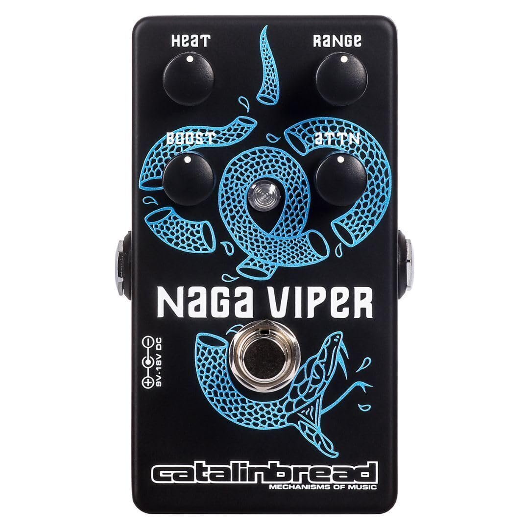 Catalinbread Naga Viper MKII Treble Booster Pedal with Attenuation Knob with Heat, Boost, and Range Control
