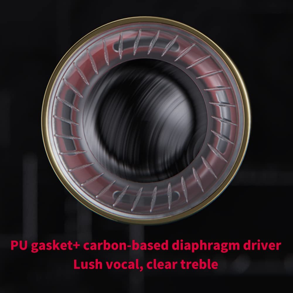 FiiO FF5 Carbon-Based Dynamic Driver in-Ear Earphone Clear Sound & Wide Soundstage with 3.5mm/4.4mm MMCX Cable, Alumium Shell