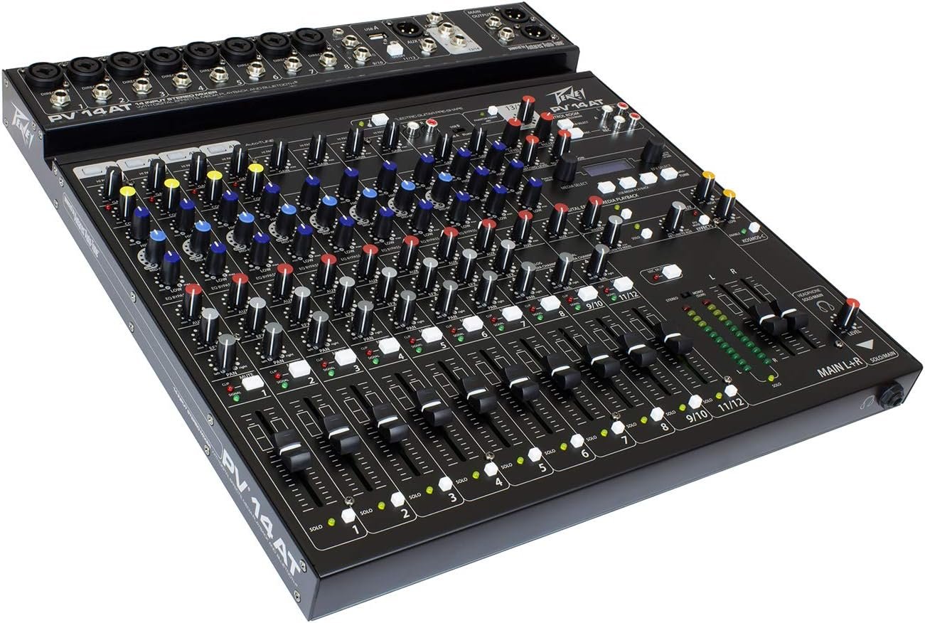 Peavey PV 14 AT 14 Channel Compact Mixer with Bluetooth and Antares Auto-Tune