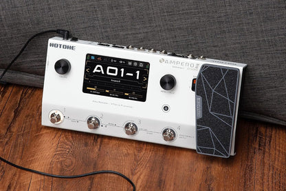 Hotone Ampero II MP-350 Guitar Effects Processor Amp Modeler Multi Effects Pedal with Cab Simulation IR Loader Touchscreen Studio Quality Audio Durable Metal Chassis Guitar Accessories