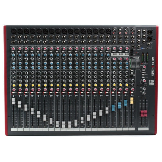 Allen & Heath ZED-14 - 14-Channel Touring Quality Mixer with USB I/O (AH-ZED-14),Grey/Red