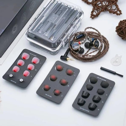 FiiO FD3 Earphones in-Ear Earbuds High Resolution 1DD Bass Heavy MMCX Connector (Black)