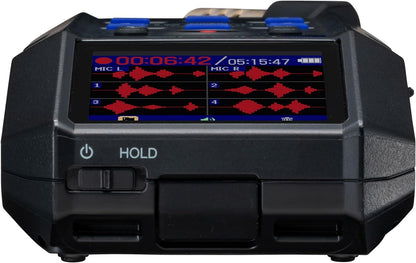 Zoom H6essential (2024 Model, Essential Series) with 32-Bit Float, Accessibility, 6-Track Recorder, Stereo Microphones, 4 XLR/TRS Inputs, USB Audio Interface, for Musicians, Podcasters, & Filmmakers