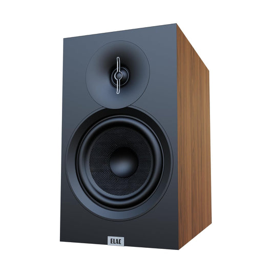 ELAC Debut 3.0 Bookshelf Speakers - 1” Aluminum Dome Tweeter & Aramid Fiber Woofer - 2-Way Bass Reflex - to 38KHz Response