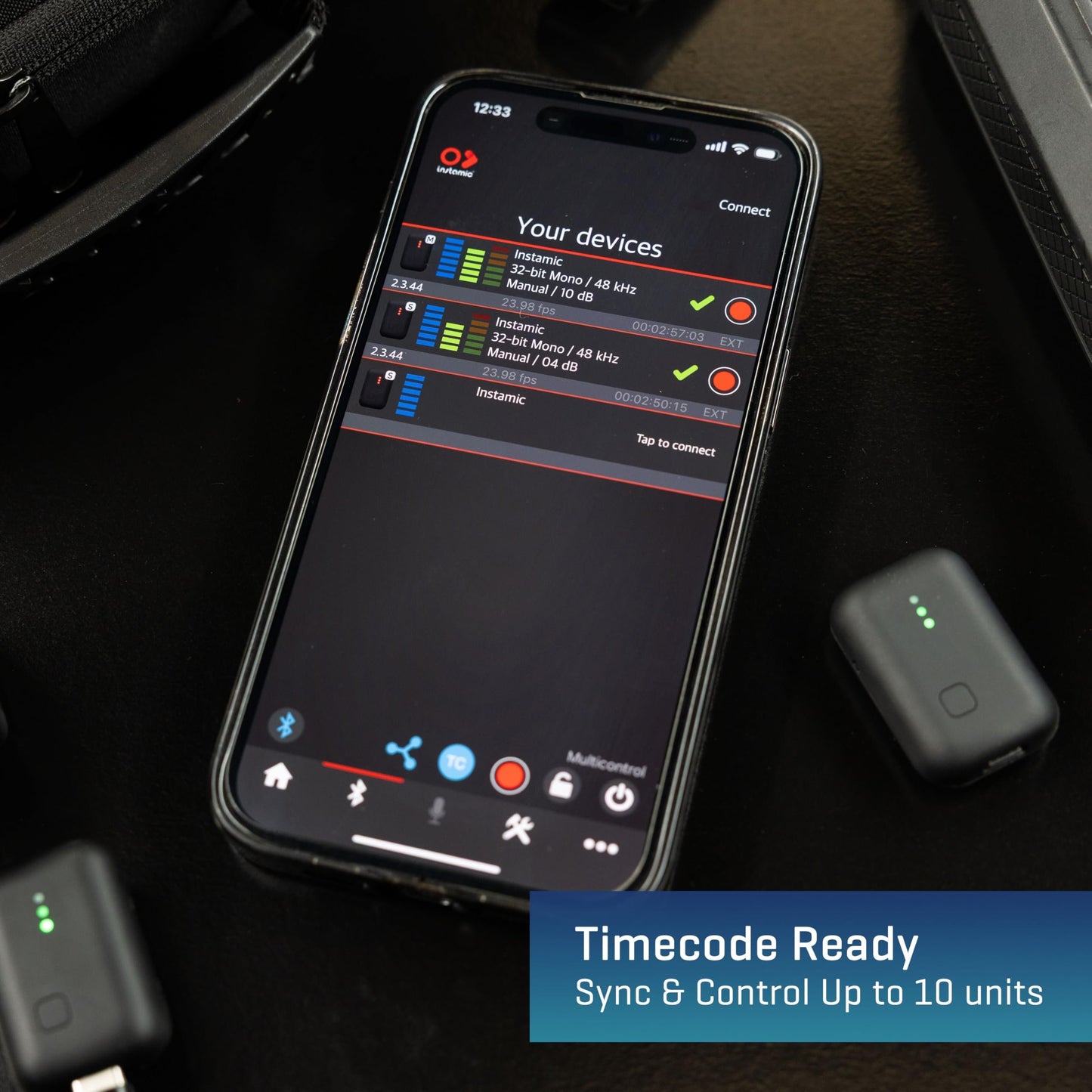 Zoom Instamic Pro Plus C (Mono Model) Ultra-Compact Wearable 32-bit Float Recorder, & Wireless Microphone, IP67 Waterproof, 16 GB Internal Memory, USB-C + Bluetooth Streaming, Timecode-Ready