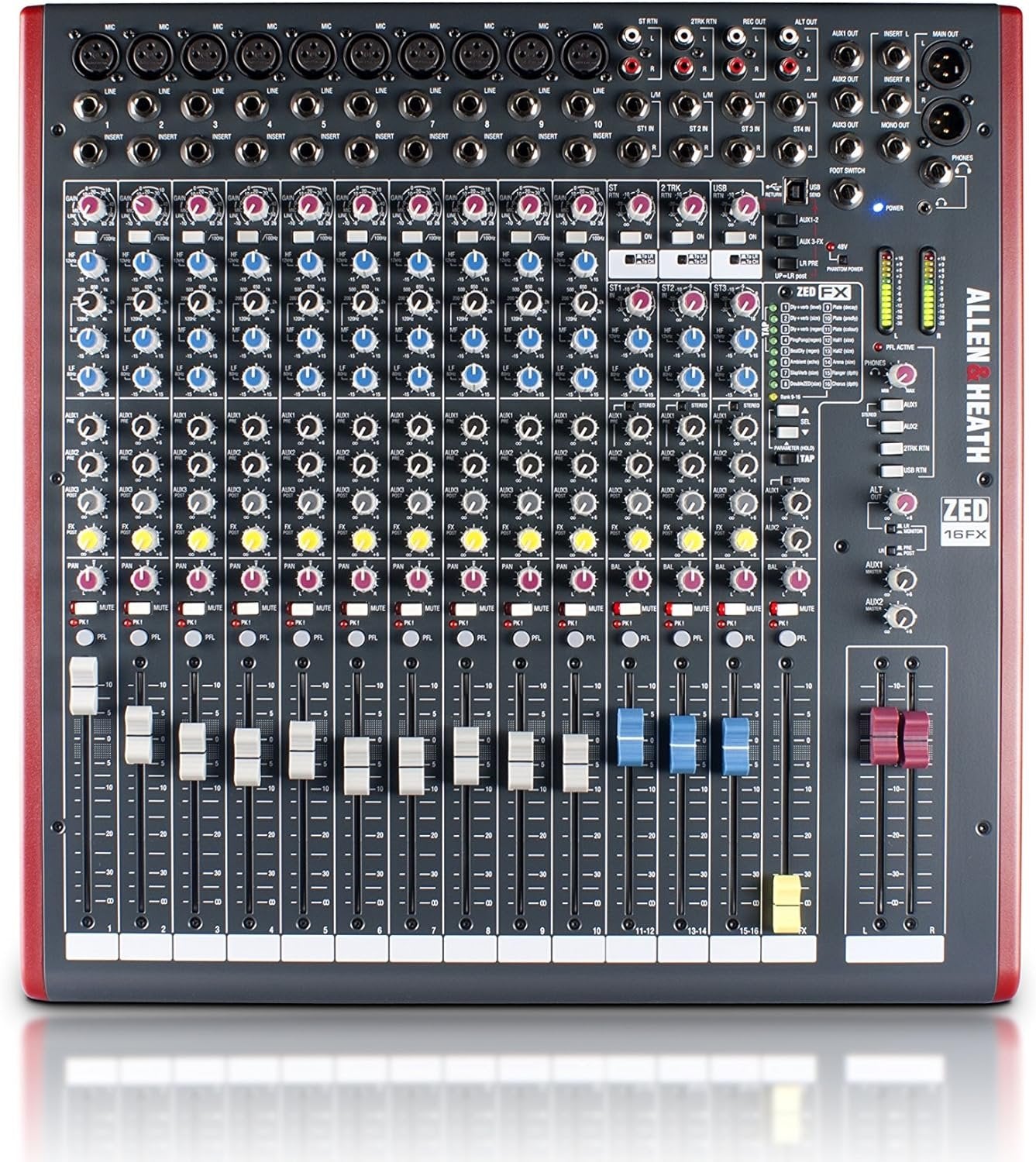 Allen & Heath ZED-22FX - 22-Channel Touring Quality Mixer with Onboard FX and USB I/O (AH-ZED-22FX)