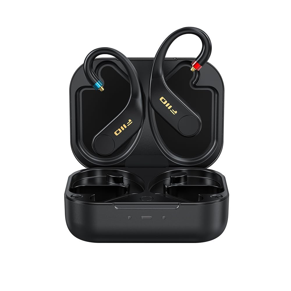FiiO UTWS5 2024 True Wireless Bluetooth Earbuds Hook & Headphone Amp for IEMs, Hi-Res 96kHz/24bit LDAC -MMCX/0.78 2pins Connector, Wireless & USB-C Fast Charging.