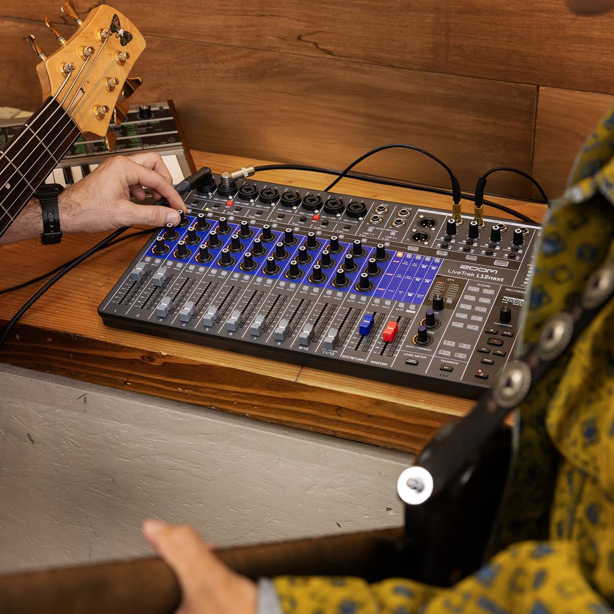 Zoom LiveTrak L12next Digital Mixer & Multitrack Recorder for Musicians, 12-Channels, 32-Bit Float Master, 14-Track Recording at 96 kHz, Effects, Audio Interface, Scenes, and Personal Monitoring