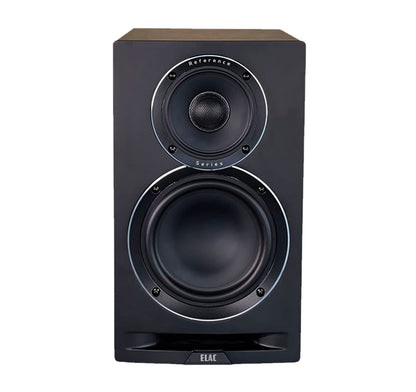 ELAC Uni-Fi Reference 3-Way 6-½” Bookshelf Speakers, Oak or Walnut Speakers for Home Theater and Stereo System, Black Baffle with Walnut Sides
