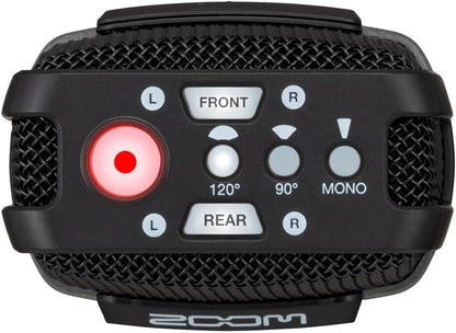 Zoom H2essential Multi-Mic 32-Bit Float Handy Recorder Bundle with APH-2e Accessory Pack with Hairy Windscreen, Padded Shell Case, AC Adapter, & USB C-Cable