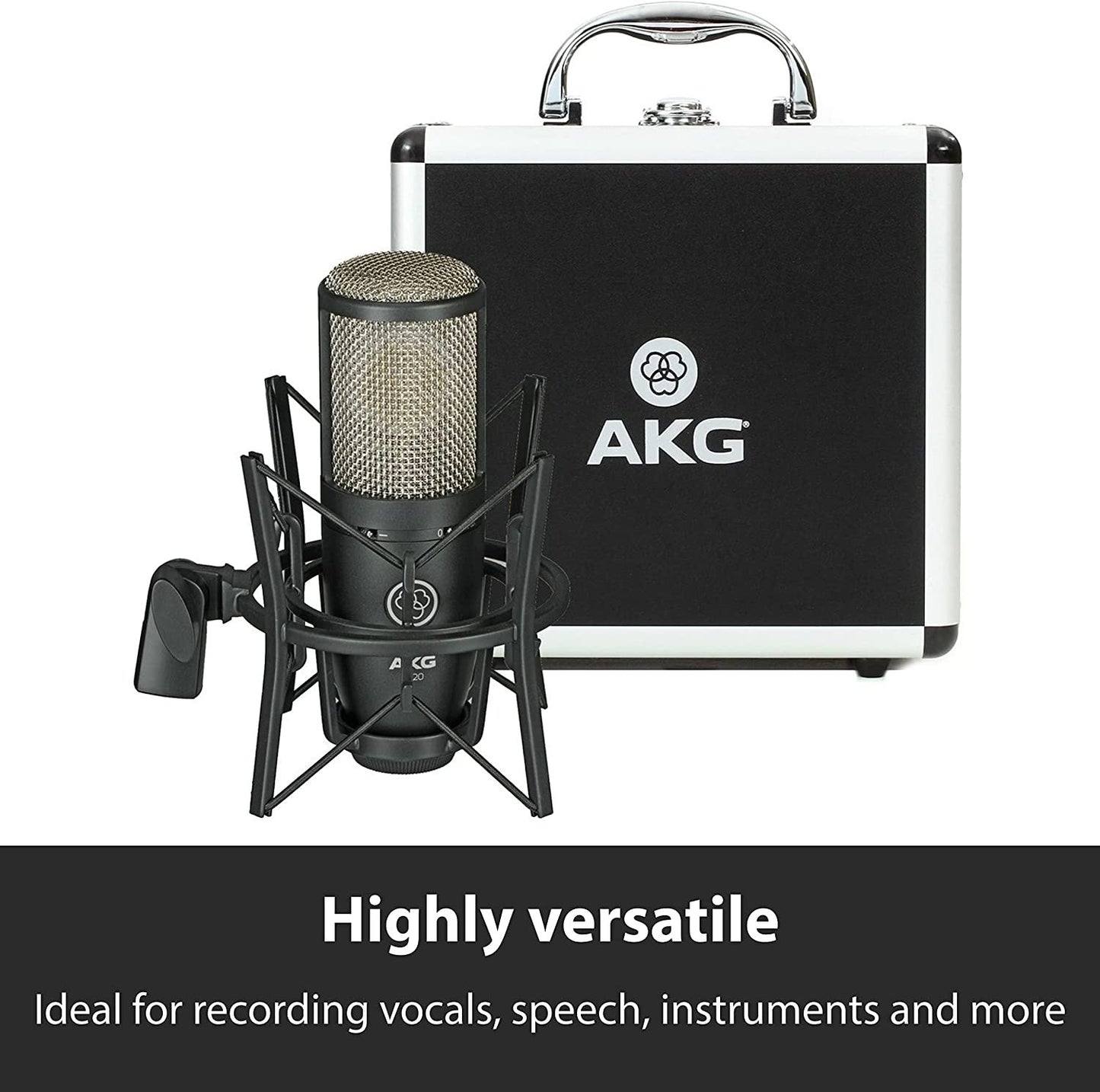 AKG Pro Audio P220 Vocal Condenser Microphone, Black