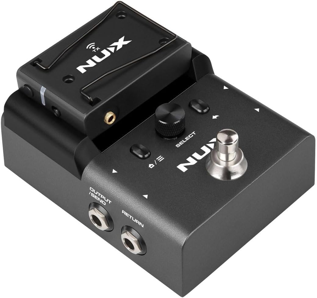 NUX B-8 Wireless System for Guitar, Bass, Various Instruments with Electronic Pickups. Wireless Solution for Gigging, Home Playing