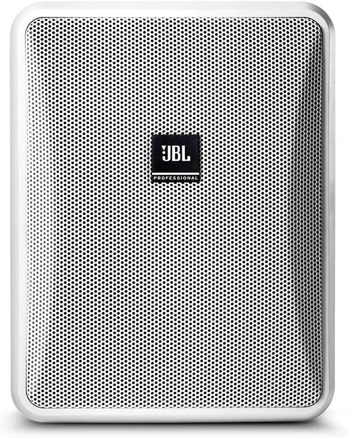 JBL Professional Control 25-1-WH Compact Indoor/Outdoor Background/Foreground Speaker, White, Sold as Pair