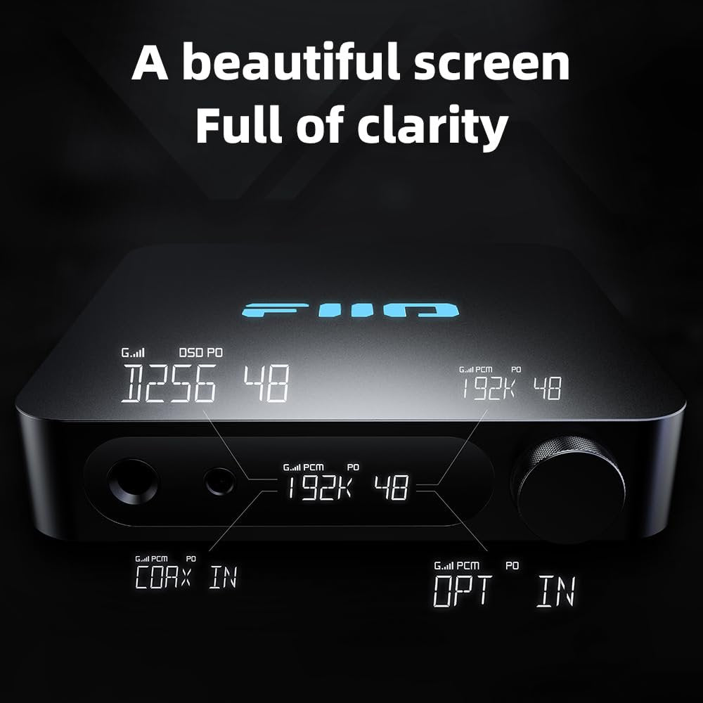 FiiO K11 Desktop 1400W Power Balanced Headphone DAC & Amplifier 384kHz/24Bit DSD256 for Home Audio/PC 6.35mm/4.4mm/RCA/Coaxial/Optical (Black)