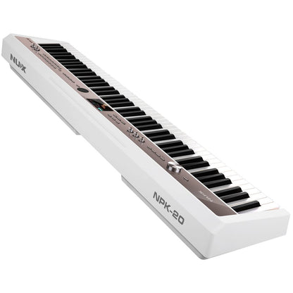 NUX NPK-20 Portable Digital Piano, 271 Sounds, 88-Key Triple-Sensor Scaled Hammer-Action Keyboard, 5 Levels Touch Sensitivity