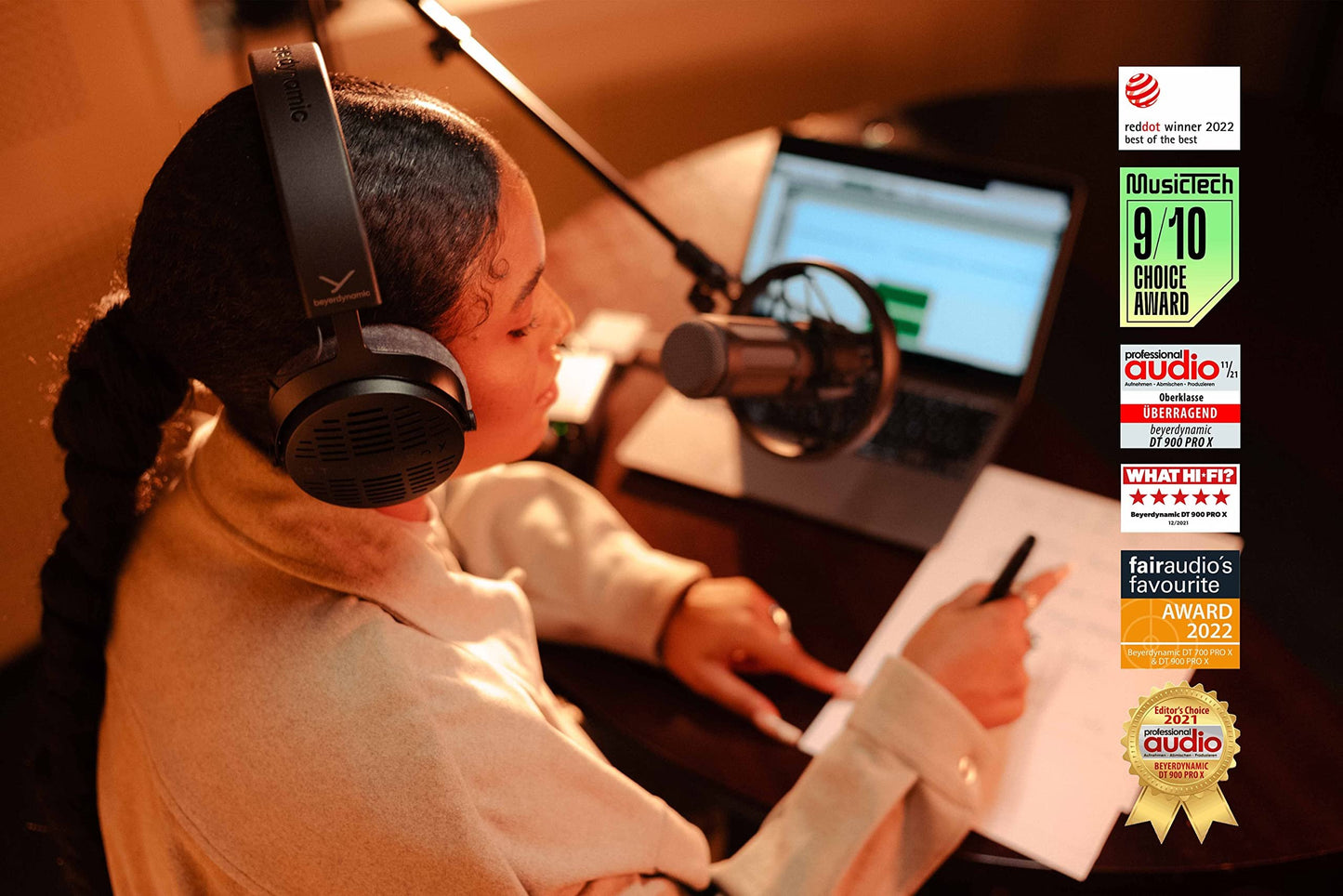 beyerdynamic DT 700 PRO X Closed-Back Studio Headphones with Stellar.45 Driver for Recording and Monitoring on All Playback Devices