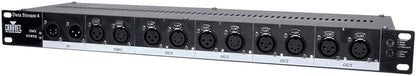 CHAUVET DJ Data Stream 4 Universal DMX-512 Optical Splitter w/4 Outputs from Single Input, Black