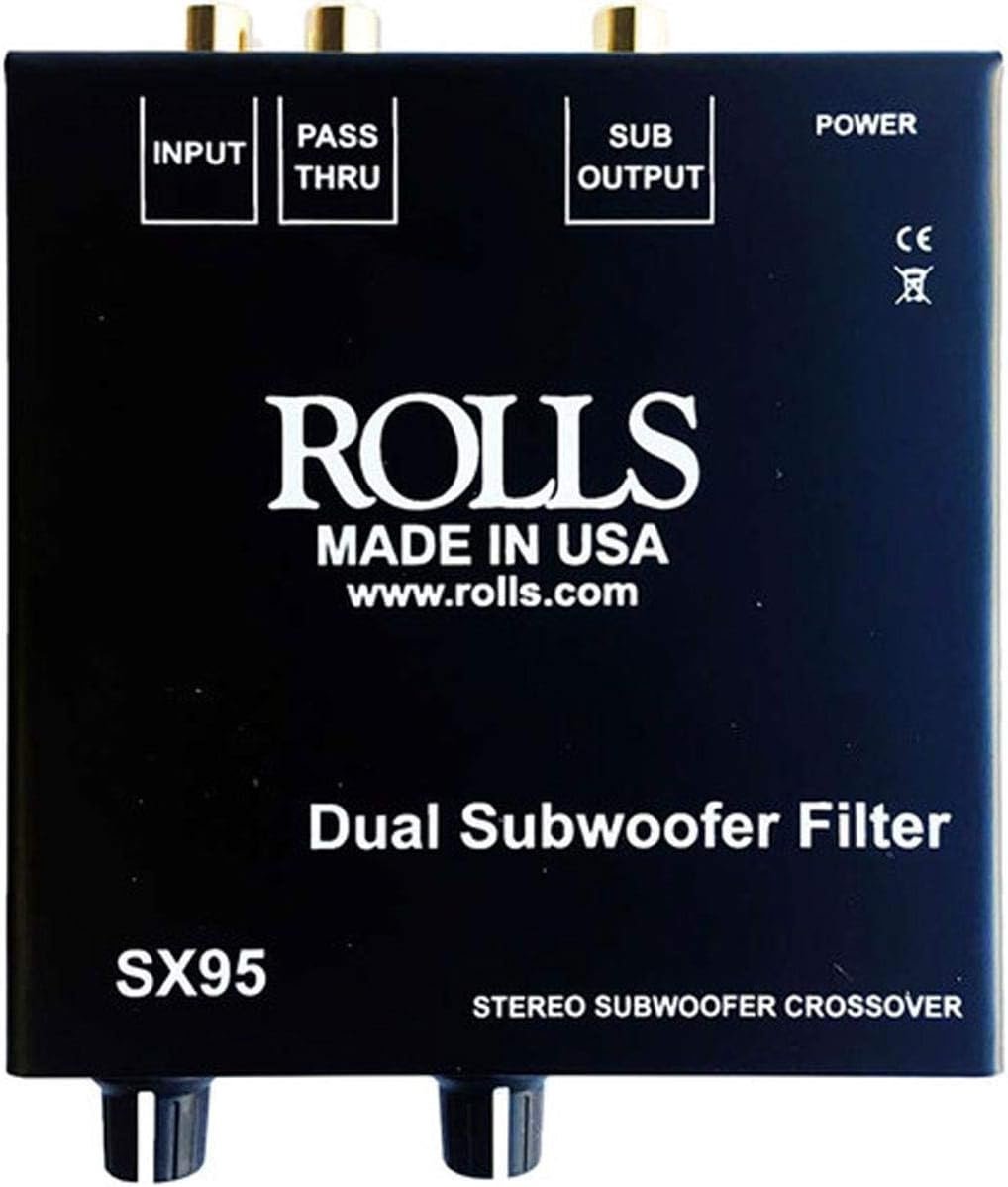ROLLS SX95 Stereo Subwoofer Crossover/Filter, 12V Auxiliary Power Outlet