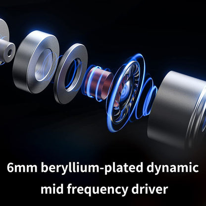 FiiO FH5s 2BA+2DD Quad Driver Hybrid in-Ear HiFi Stereo Earphones with MMCX High-Purity Cable, Swappable Plug 2.5mm/3.5mm/4.4mm