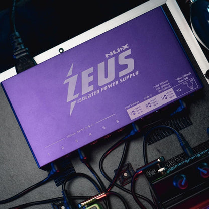 Nux Zeus All Isolated Power Supply for Guitar Pedal, Low Ground Noise, Universal Power, High Current