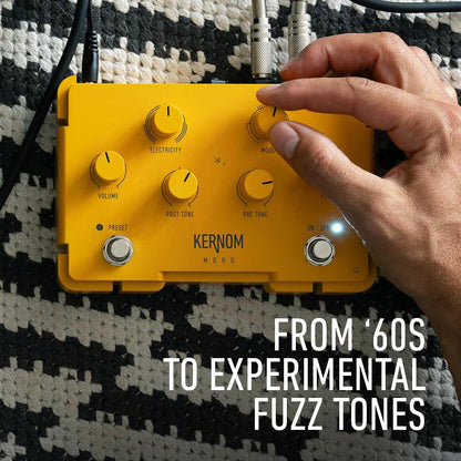 Kernom MOHO Fuzz Pedal – Morphing Analog with Octaver & Ring Mod – From Vintage to Big Muff Chaos – MIDI, Expression, 128 Presets – Ultimate Fuzz Workstation