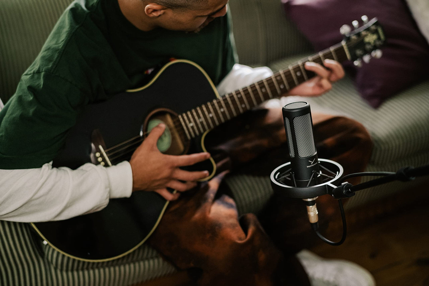 beyerdynamic PRO X M90 Side Addressed Condenser Microphone with Storage Bag, Pop Filter, and Shock Mount
