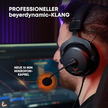 beyerdynamic MMX 300 PRO gaming headset with STELLAR.45 driver and condenser microphone – wired gaming headset