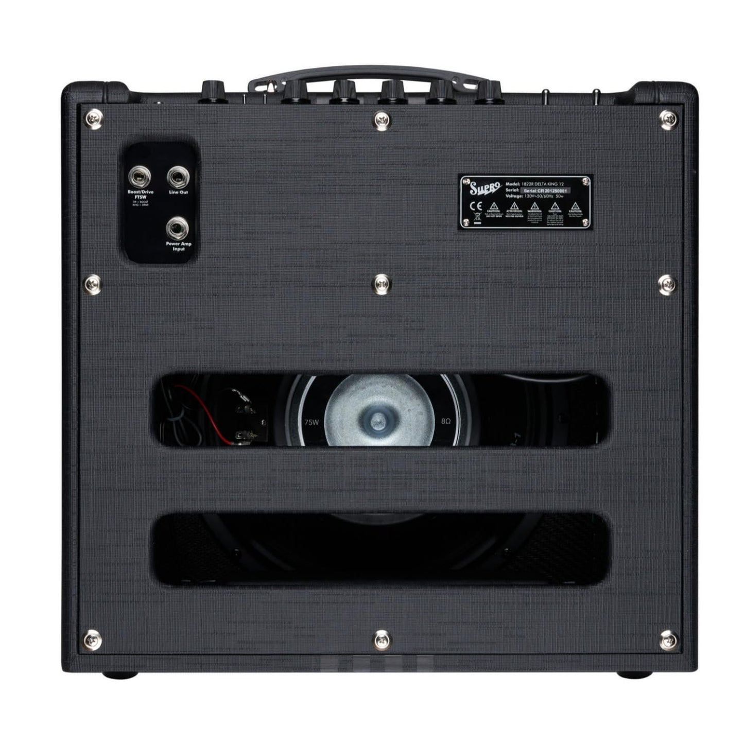 Supro Delta King 12 1 x 12-inch 15-watt Tube Combo Amp - Black and Black