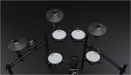 NuX DM-210 All Mesh Head Entry-Level Recordable Digital Drum Kit with Mesh Drum Pads, Independent Kick Drum, Diverse Sound Library, and Coach Function