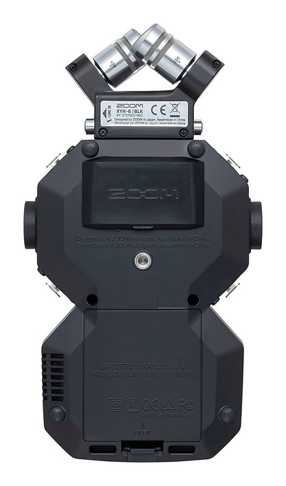 Zoom H8 12-Track Portable Recorder, Stereo Microphones, 6 Inputs, Touchscreen Interface, USB Audio Interface, Battery Powered, for Stereo/Multitrack Audio for Video, Podcasting, and Music