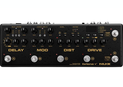 NUX Cerberus Multi-function Guitar Effect Pedal Inside Routing IR Loader Analog Overdrive Distortion Digital Delay Modulation Effects